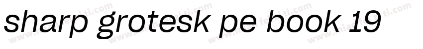 sharp grotesk pe book 19字体转换